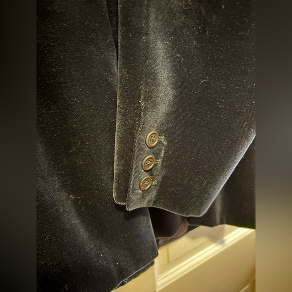 GAP Navy Blue Velvet Pant Suit with Double Breasted Jacket - Picture 7 of 12